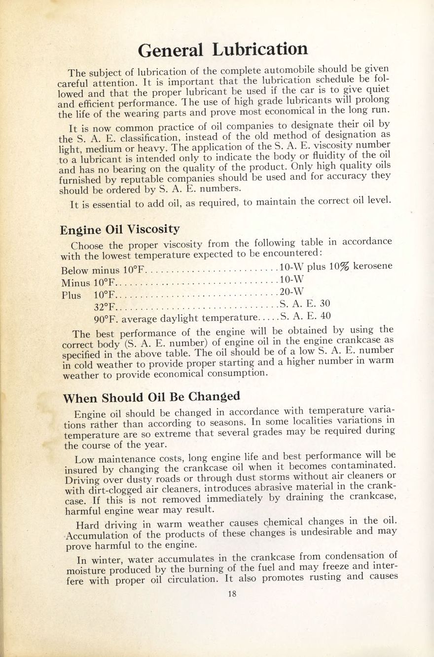 1938 Packard Super 8 and 12 Owners Manual Page 19